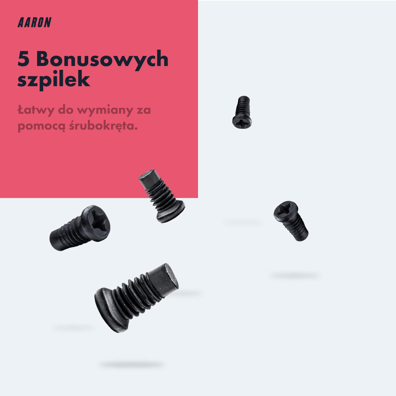 AARON Aluminiowe pedały do rowerów górskich z przemysłowymi łożyskami kulkowymi – antypoślizgowe z wymiennymi pinami – platformowy do rowerów elektrycznych, MTB, rowerów trekkingowych