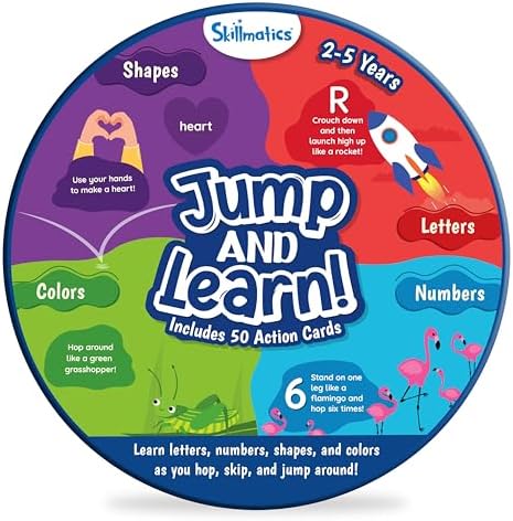 Skillmatics Card Game for Toddlers โ Jump & Learn, Preschool Learning Cards