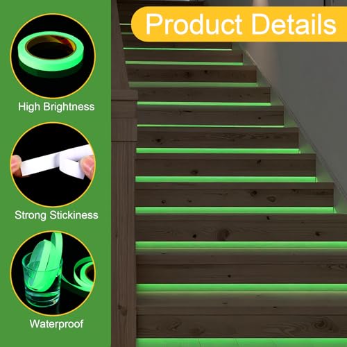 2 Rollen fluoreszierendes Klebeband für Sicherheit