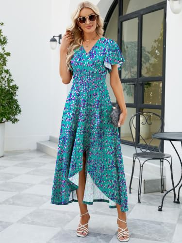 Image of ZZV Formal Dresses for Women Gowns Evening V Neck Wedding Guest Dresses