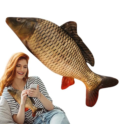 Giant Fish Pillow | Giant Fish Pillow Plush Fish,Soft Fish Cushion Throw Pillow, Carp Plush Room Decor, Plush Pillow Fish Plushie Home Decoration