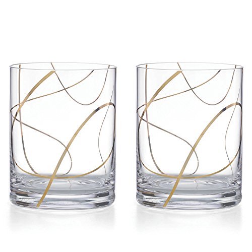Kate Spade New York Mulberry Street Double Old Fashioned Drinking Glasses, Set of 2