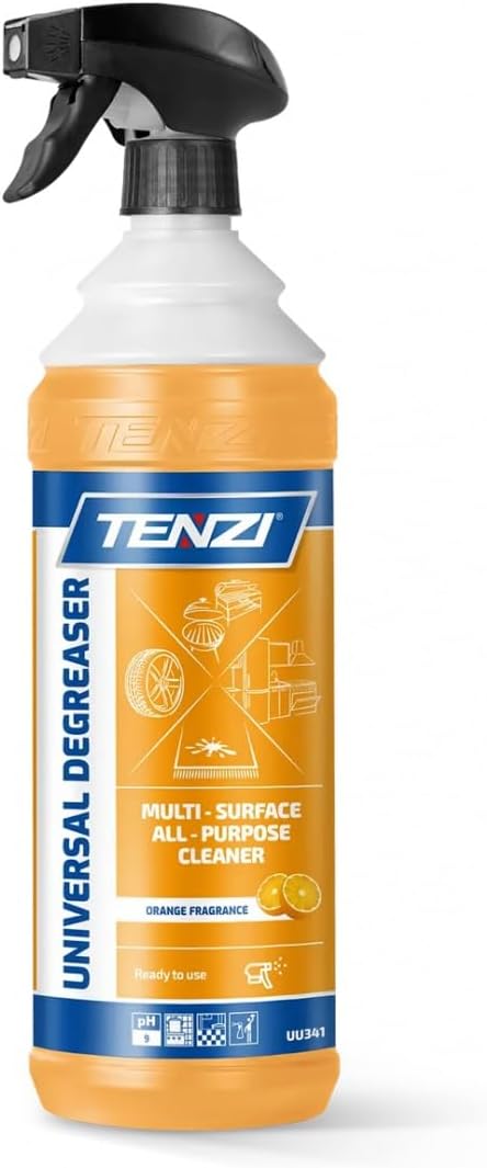 TENZI Universal Degreaser/Professional/Grease Removal/Safe for Skin/Ready to Use/Degreaser/Removes Stains/For Home, Office, Catering/Furniture and Equipment / 1L