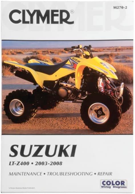 Clymer M270-2 Service Manual for Suzuki LT-Z400 ATV 2003-2008 Maintenance Troubleshooting Repair Book