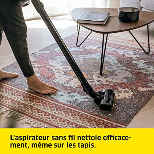 Kärcher Aspirateur sans Fil VC 4 Cordless myHome, 2 Vitesses d'Aspiration, Autonomie : jusqu'à 30 min, Poids : 2,3 kg, Batterie : 21,6 V, Support Mural, Suceur Sol et Fentes, Brosse à Poussière 2 en 1 - Image 4