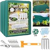 10ft x 30ft Plant Frost Protection Cover, 1.77 oz/yd² Greenhouse Cover & Garden Netting, Reusable Floating Row Cover, Greenhouse Netting for Winter Freeze, Sun, & Pest Control