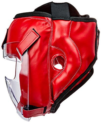 Capacete Com Grade Punch Unissex Adulto Vermelho