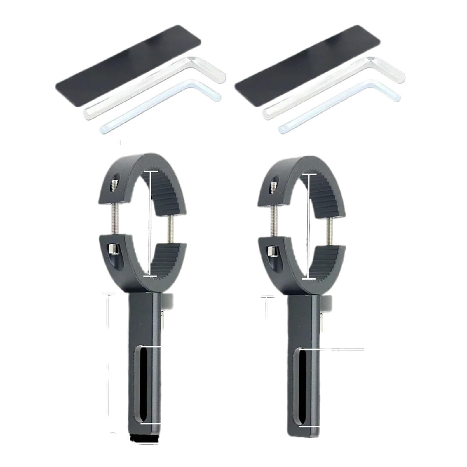 Aueeyhdo 2Pcs 20-38Mm Headlight Repair Kit Bracket Motorcycle Fog Bracket 20-38Mm/38-60Mm Auxiliary Motorcycle Headlight Support Stand Fixation Mounting Bracket(2Pcs 20-38Mm)