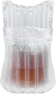 Bolsas protectoras para botellas de vino de viaje - Lote de 50 bolsas de burbujas de embalaje | Fundas protectoras acolchadas para transporte de viaje