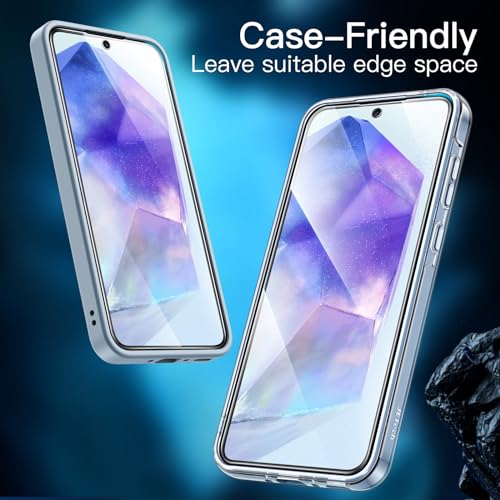 JETech Película de Vidro Temperado para Samsung Galaxy A55 5G 6,6 Polegadas com Protetor Lente Câmer