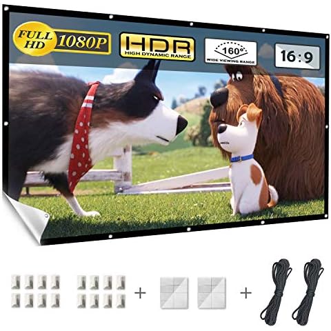 Portable Projector Screen 100 Inch Cover