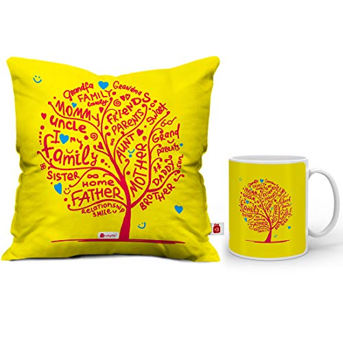 97% OFF on Indibni Diwali Gifts New Year Gifts for Family Family Love Tree Design Yellow Decoration Items for Home, Office, Family, Friends