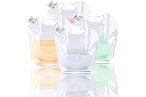 SUPANT Collapsible Emergency Water Jug Container Bag with Lids