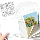 5.9x5.9 Inch Oil and Acrylic Paper Pad,30 Sheets 180GSM(110lb) Tearable Bleed Proof Canvas Like Textured Drawing...