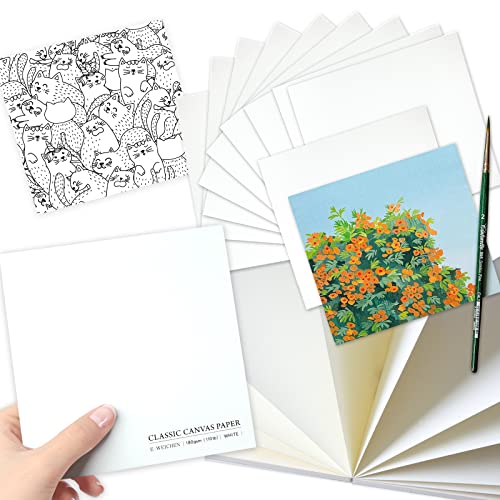 Bloc de papel texturizado prémium de 180 g/m² para óleo y acrílico blanco