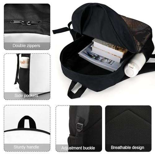 Mochila de hombro impermeable 17 pulgadas para camping y viaje miniatura 4