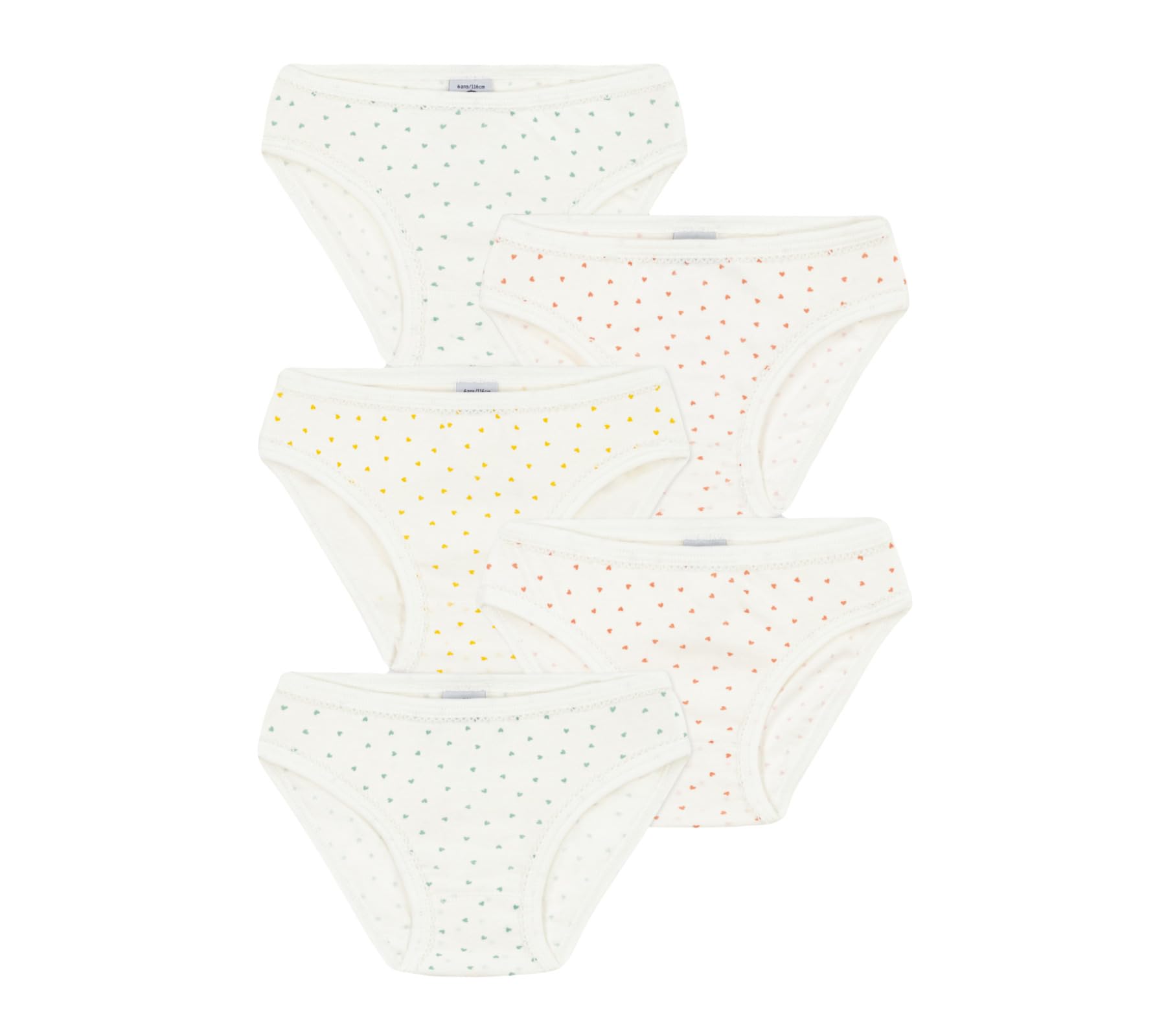 Petit Bateau Mädchen A08kj Höschen (5er Pack)