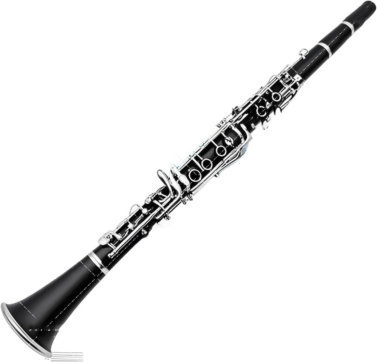 A Key Clarinet Instrument G Key Ebony Silver Plated Performance Grade(Ebony G-tone)