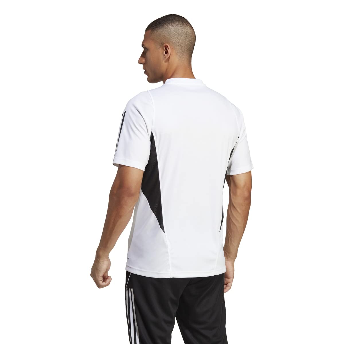 adidas Men's Jersey (Shorts Sleeve) Tiro 23 Competition Jersey, White/Black, IC4565, Size L - Image 3