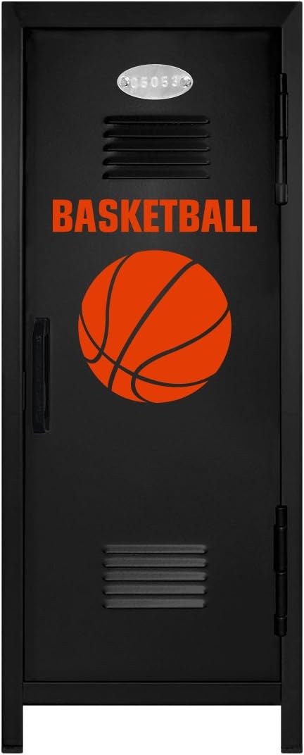 Black/Orange Basketball Player Mini Locker Gift - 10.75" Tall