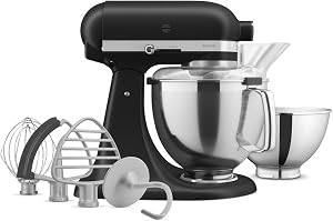 Artisan® Series Tilt-Head Stand Mixer with Premium Accessory Pack KSM195PSBM