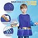 VCOSTORE 2 Pack Kids Art Smock, Toddler Painting Smock,Waterproof Long Sleeve Kids Art Apron with 3 Pockets for Children