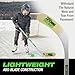 Green Biscuit Youth Street Hockey Stick with Two NHL Off Ice Hockey Pucks-Durable & Lightweight Ice Hockey Stick with ABS Blade and Premium Wood Shaft for Easy Grip and Better Control (Left)