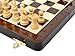 House of Chess - 10 Inch Wooden Magnetic Folding Travel Chess Set/Board with 2 Extra Knights, 2 Extra Pawns, 2 Extra Queens and Algebraic Notation - Handmade - Premium Quality