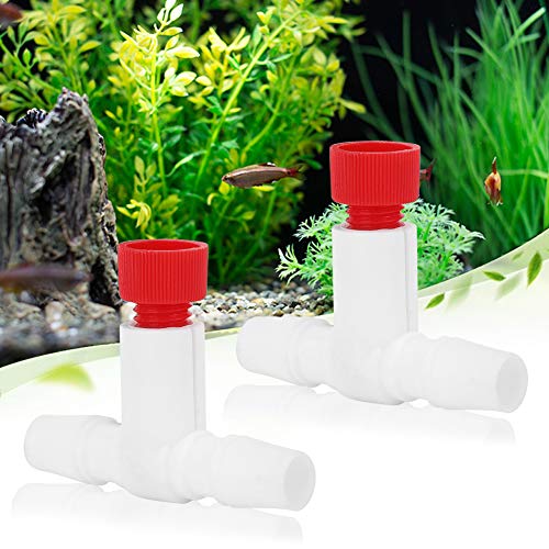 Válvula de ar para skimmer de proteína com ajuste fino TOPINCN, Pacote com 2