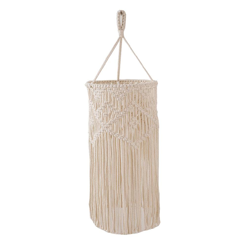 Abat-jour Macramé Bohème Cardbeei - Suspension Coton Beige Chambre Salon Enfant