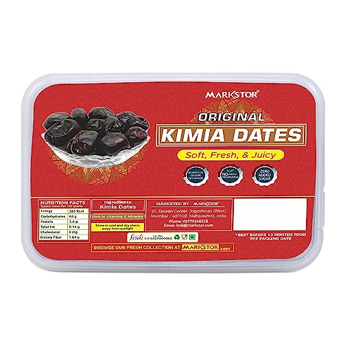 Image of MARKSTOR Original Kimia Dates - Fresh & Juicy Dates -500Gram - Natural Sweetness, No Added Sugar
