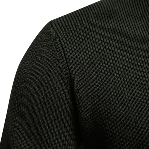 Men Mock Neck Button Sweater Casual Knitted Sweaters Turtleneck Pullover Polo Sweaters for Men4