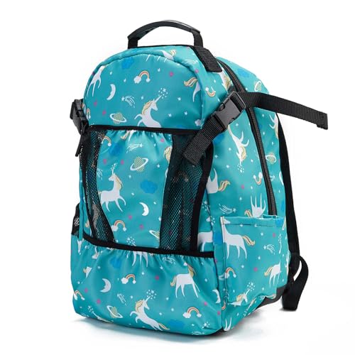 UNISTRENGH Professional Equestrian Backpack with Helmet Holder for Horse Riding, One Bag with Multiple Compartments Carry All Accessories (Green)