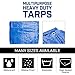 Grizzly Tarps by B-Air 12' x 16' Large Multi-Purpose Waterproof Heavy Duty Poly Tarp with Grommets Every 36