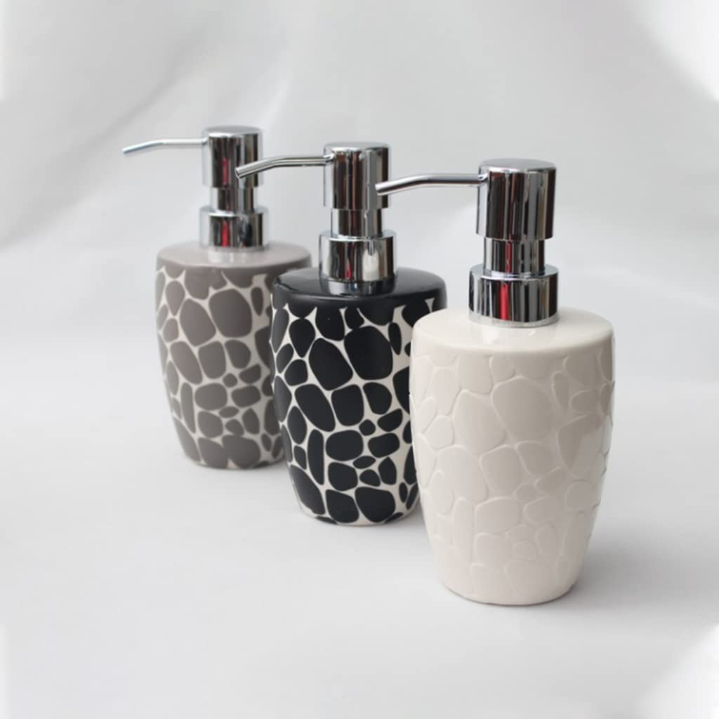 dozownik mydła Keramische Zeepdispenserbadkamer Aanrecht Lotion Dispensers Grote Volume Druk Zeeppomp Dispenser 10oz/300ml Prosty
