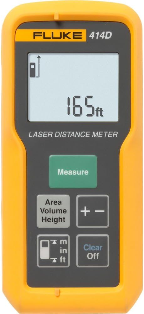 PLS PLS-FLK-HVR505R-414D Pacific Laser Systems HVR 505R Rotary Laser Including Fluke 414D Distance Meter, Yellow