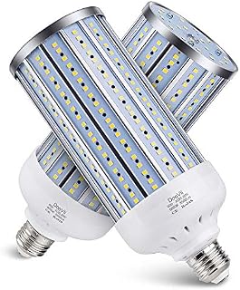 2-Pack DooVii 500W Equivalent LED Corn Bulb,5500 Lumen 6000K,Cool Daylight LED Street