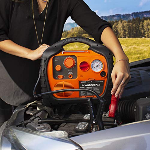 Wagan EL7561 Power Dome PLEX Battery Portable 1000 Amps Jump Starter Air Compressor 800 Watt Peak Surge Power Inverter