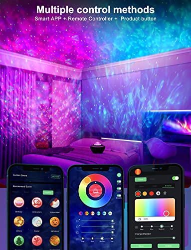Star Projector Galaxy Night Light Projector, With Remote Control&Music Speaker, Voice Control&Timer, Starry Light Projector For Baby Kids Adults Bedroom/Decoration/Birthday/Party #TOP4