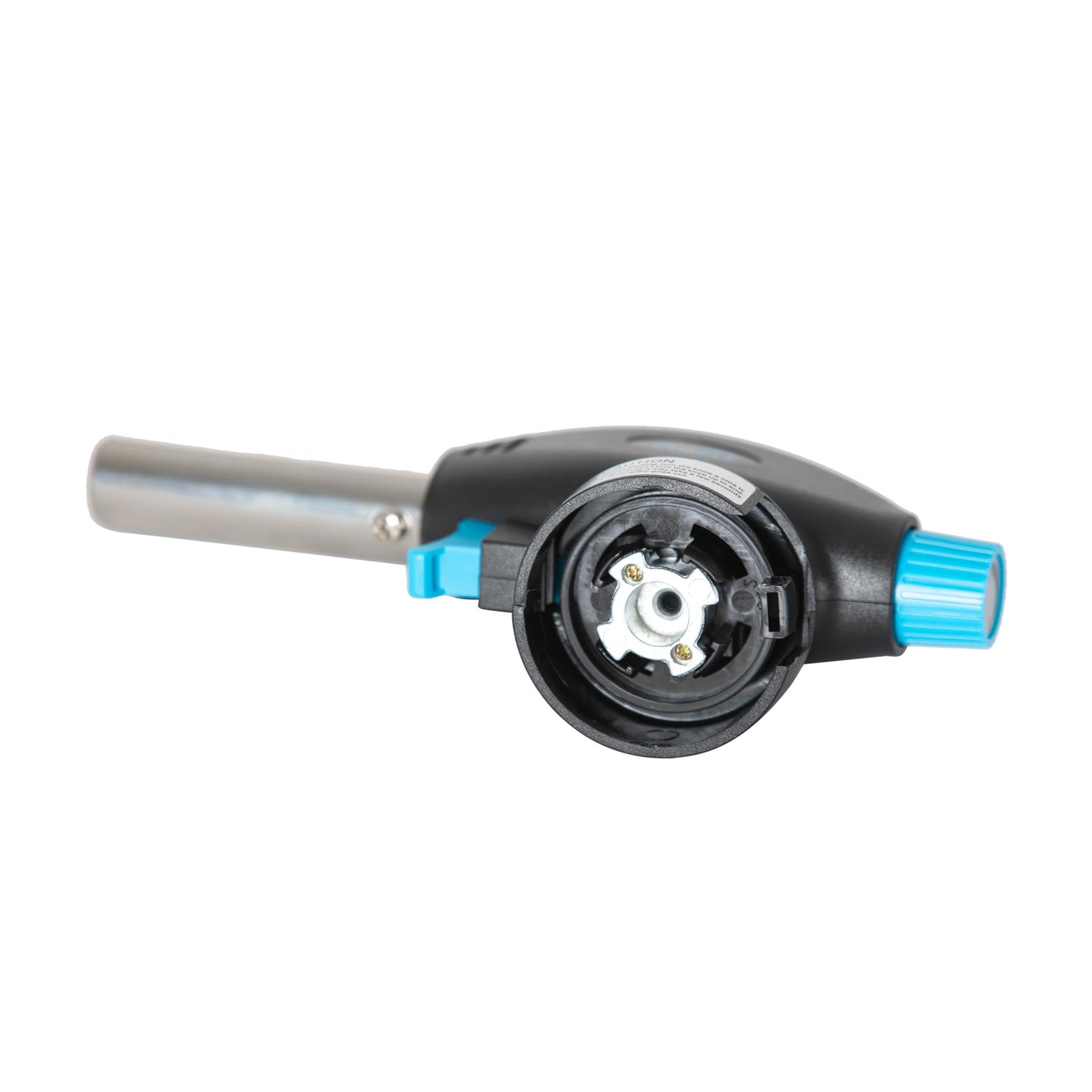 Dapetz ® Tête de chalumeau à gaz avec 8 brûleurs à gaz butane multifonctions pour soudure barbecue facile à utiliser PUSH'N Twist Cartouche de gaz en plastique et acier, taille 170 x 66 x 55 mm