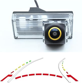 Vlicevrn HD Fisheye Vehicle Car Rear View Camera Night Vision Backup Parking Camera for Toyota REIZ 4D MK1 / Mark X 4D MK1 / Prius/Land Cruiser LC100 LC120 LC200/Prado (Golden Fisheye Dynamic)