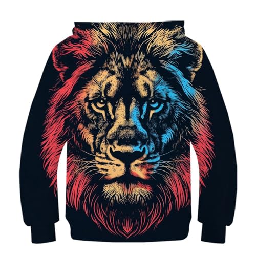 Sweat lion 3D ado idéal pour les sorties en famille cet hiver - 2