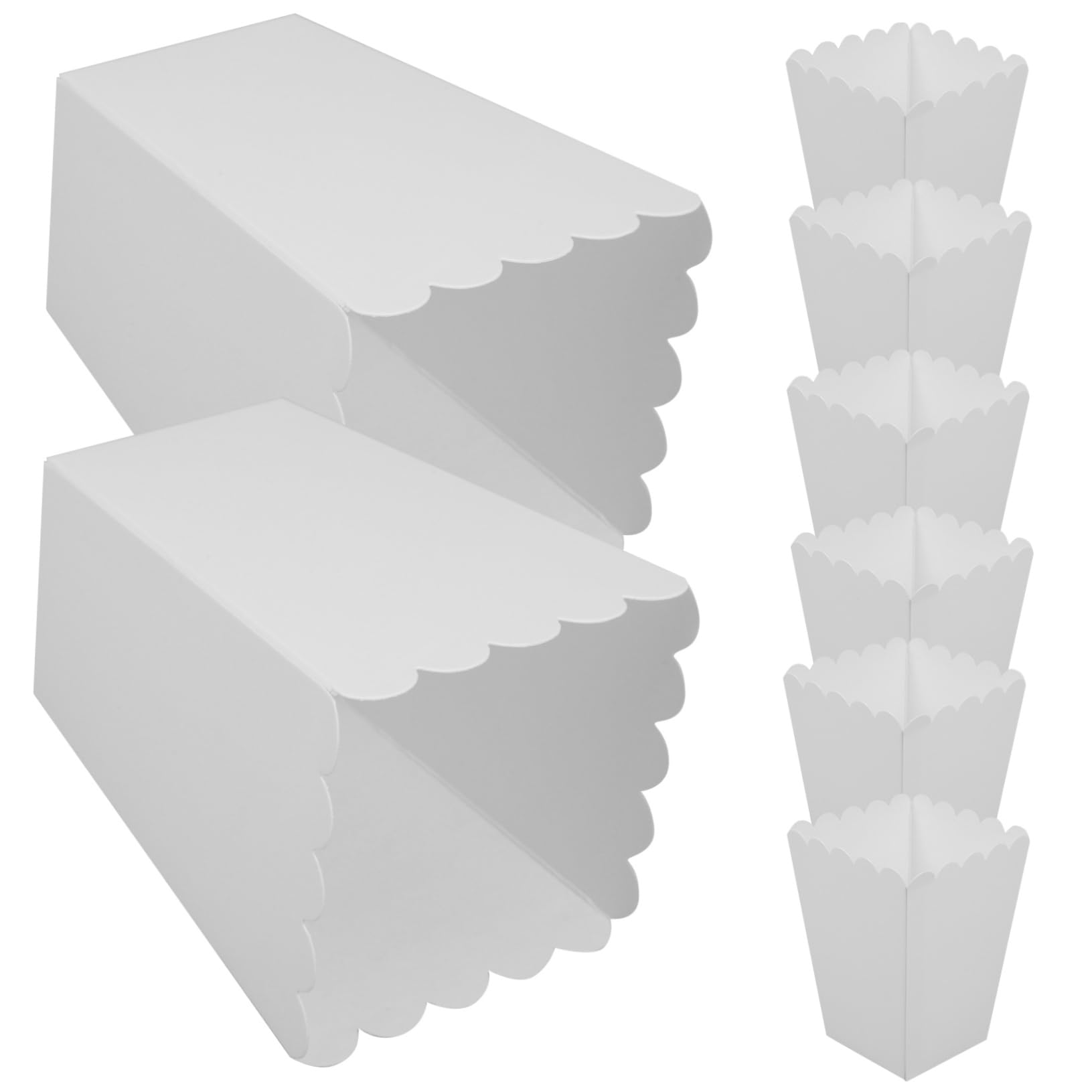 Alipis 40pcs Bulk Popcorn Containers Cardboard Snack Buckets Night Party Events