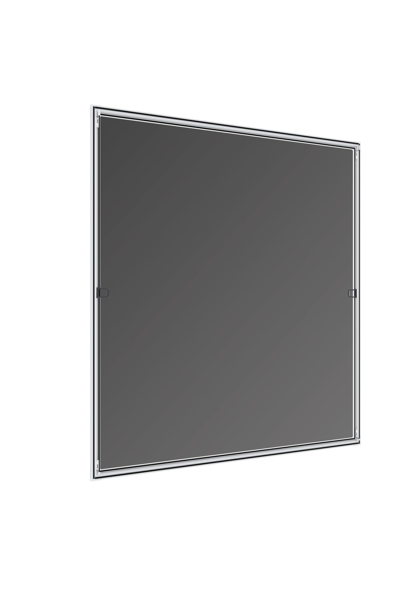 Windhager Mosquitera y Marco de protección Solar, Reduce la luz Solar, mosquitera, Marco de Aluminio para Ventanas, Kit de Montaje 140 x 150 cm, Color Blanco, 03286
