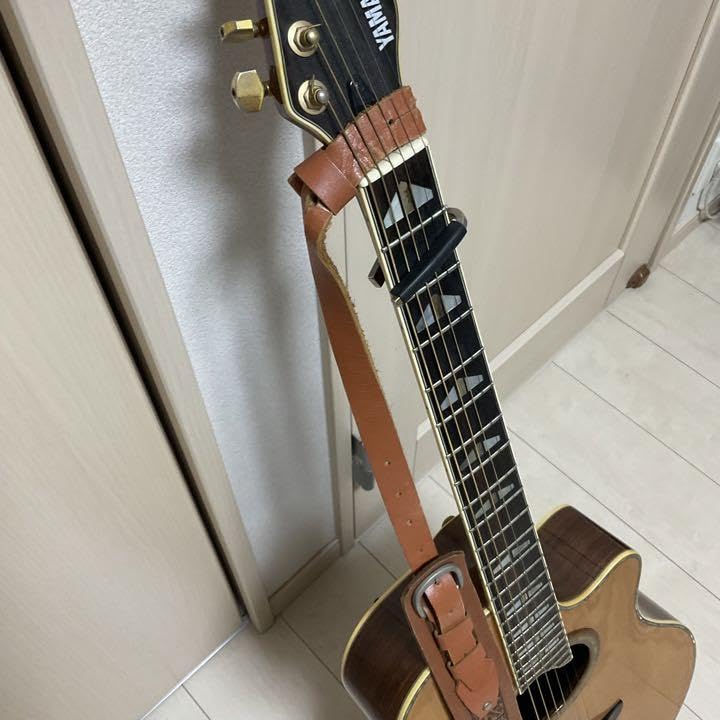 極希少長渕剛着用モデルギターストラップ本皮型押しレザーYAMAHA