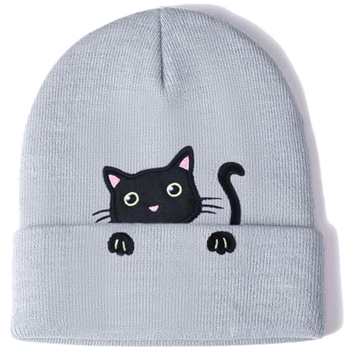 Women’s Cat Beanie Cute Cat Lover Gifts Animal...