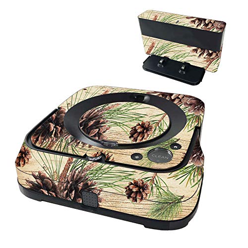 MightySkins Skin Compatible with iRobot Braava Jet m6 - Pine Collage |, Durable, and Unique Vinyl Decal wrap Cover | Easy to Apply and Change Styles | Made in The USA