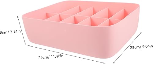 Miniatura 4 de LIFKOME Ordena tu armario, caja de almacenamiento de ropa interior de plástico, cesta apilable para brasieres, calcetines, bragas, almacenamiento