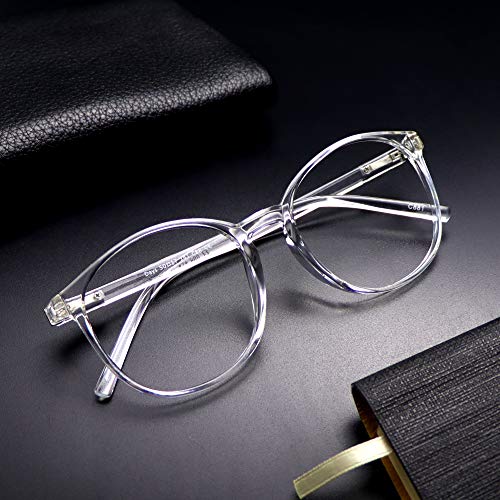 Image of VisionGlobal Blue Light Blocking Glasses, Lightweight Oval Frame, Computer Glasses for Gaming, Office, TV