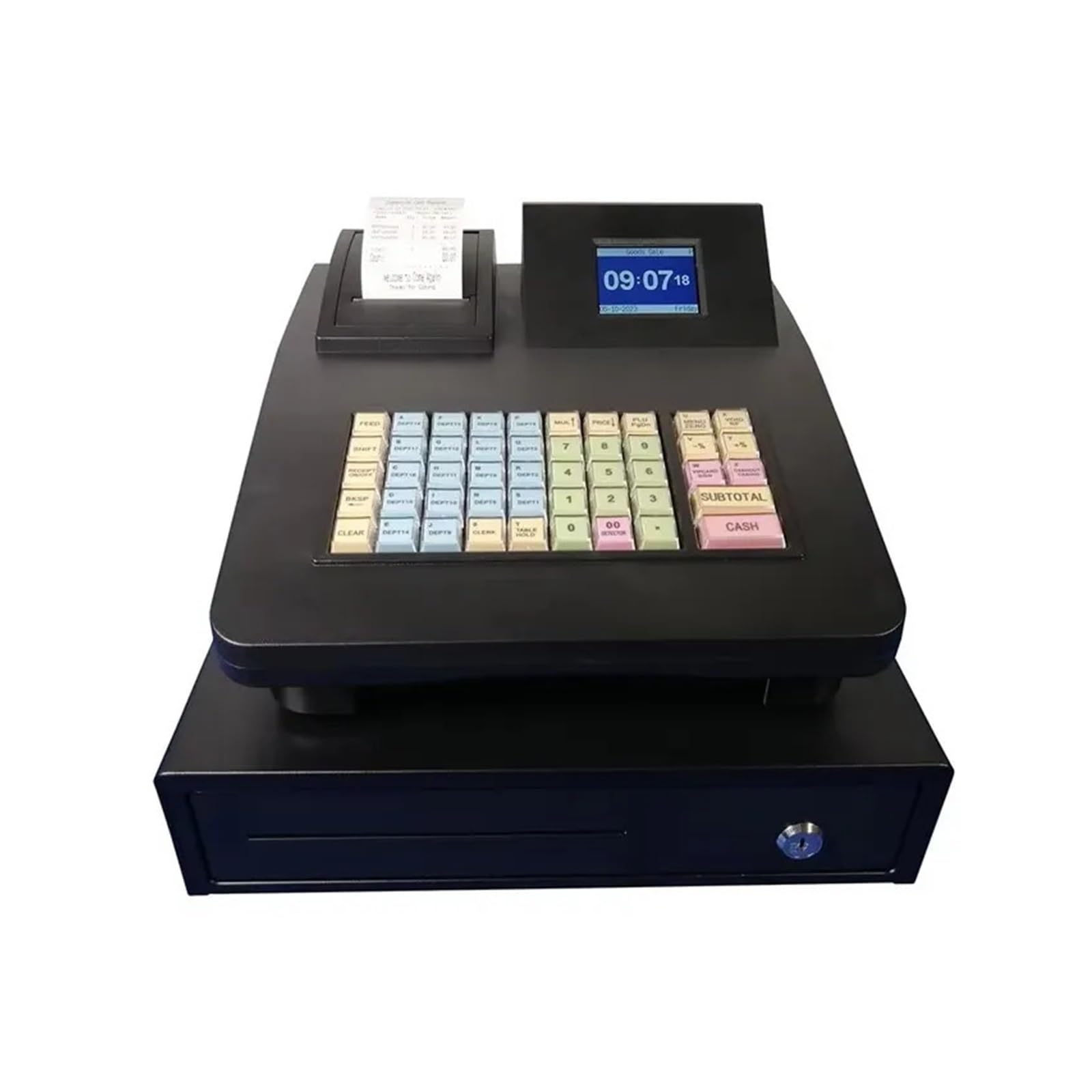 Caisse enregistreuse Caisse enregistreuse de Bureau for supermarché T2, Magasin de détail, Restaurant, avec imprimante de reçus de 58 mm pour Les Petites Entreprises(405C Cash Box)